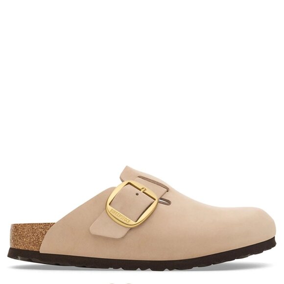 Birkenstock Boston Big Buckle Sandcastle Nub Leather Clog Sandals Size‎ 7/37 NWB - Picture 3 of 6